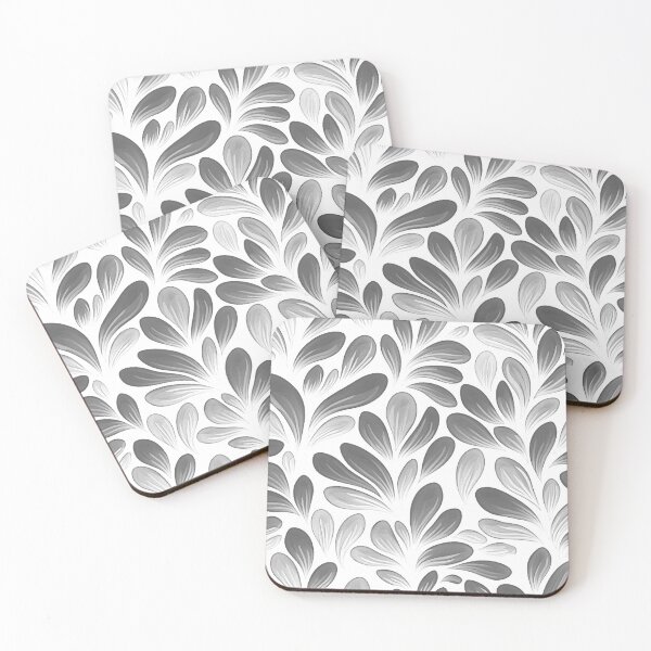 Item preview, Gray Leaf Pattern designed and sold by ViaARTfactory.