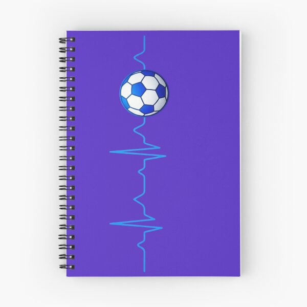 Item preview, Blue Neon Soccer Heartbeat Pulse - High Contrast Football  designed and sold by digitalbob60.
