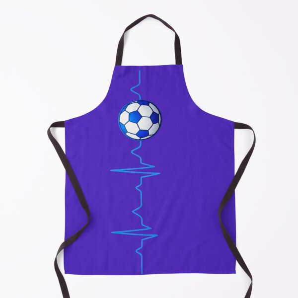 Item preview, Blue Neon Soccer Heartbeat Pulse - High Contrast Football designed and sold by digitalbob60.