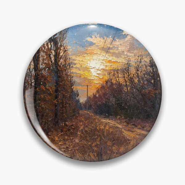 Item preview, Autumn Sunset in Sharp County - Ozark Impasto Painting designed and sold by Blossom-Breeze.