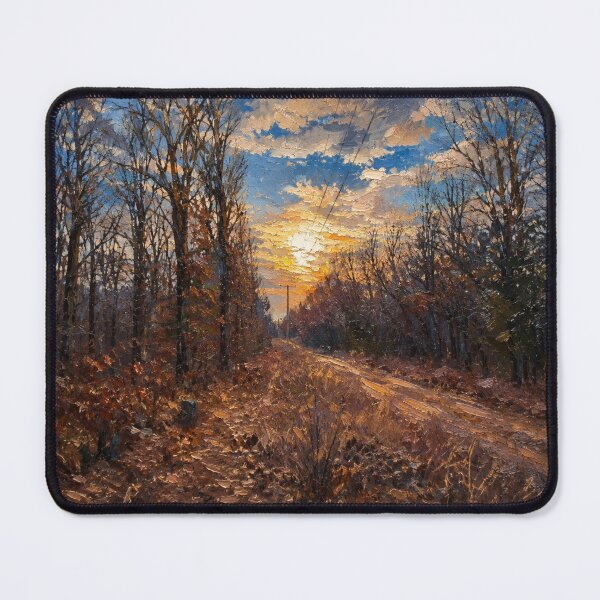 Item preview, Autumn Sunset in Sharp County - Ozark Impasto Painting designed and sold by Blossom-Breeze.