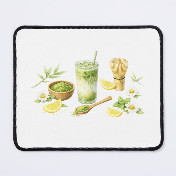 Item preview, Zen Matcha Garden - Japanese Tea Watercolor Art designed and sold by BrewmarkStudio.