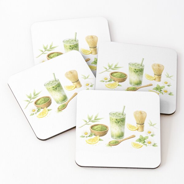 Item preview, Zen Matcha Garden - Japanese Tea Watercolor Art designed and sold by BrewmarkStudio.