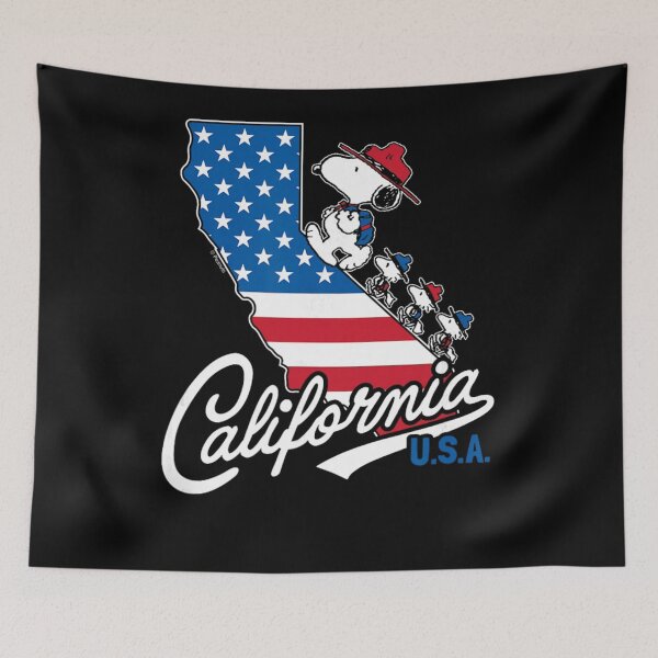 Item preview, Peanuts Beagle Scouts California U.S.A Flag Fill State  designed and sold by AsherGavy.