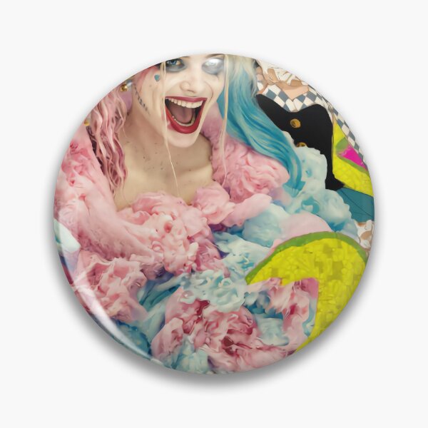 Item preview, No Magic Harley Quinn Neon Pop Art Collage designed and sold by y2kponyclub.