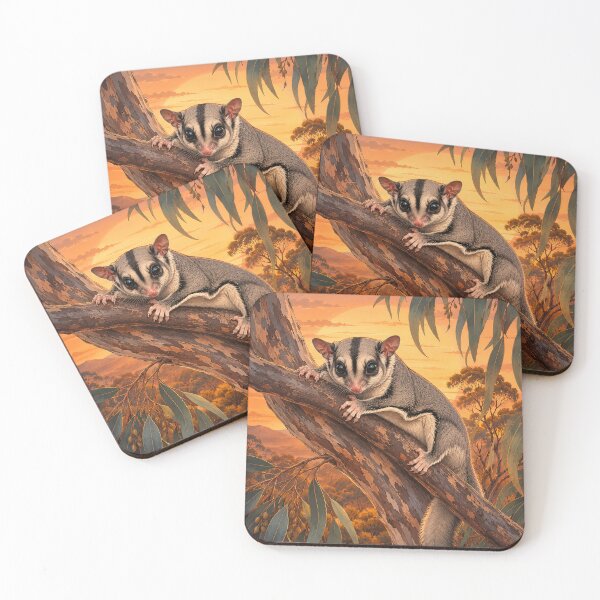 Item preview, Sunset Sugar Glider designed and sold by Pixel Junkies Studio.