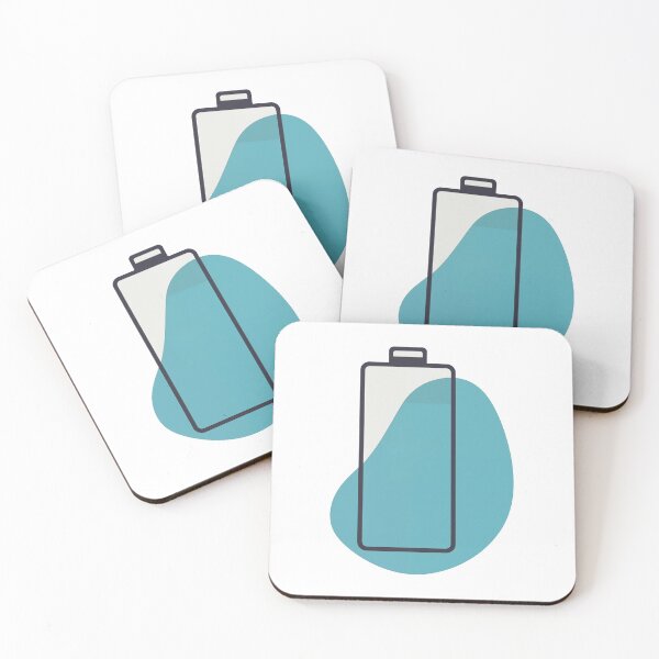 Item preview, Social Battery Minimal Blue Energy Level Mood designed and sold by FWLKIT.
