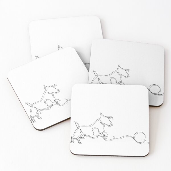 Item preview, Minimalist Running Dog One Line Art designed and sold by Barelythere2324.