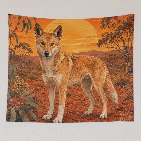 Item preview, Outback Dingo Sunset designed and sold by Pixel Junkies Studio.