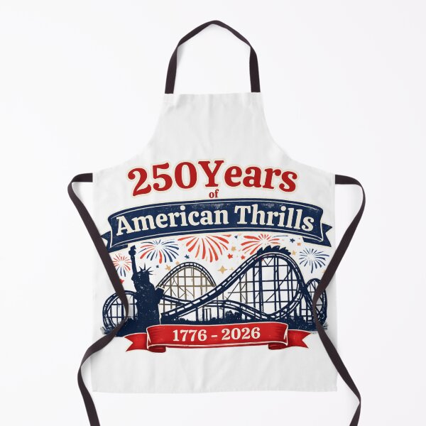 Item preview, 250 Years of American Thrills • 1776–2026 Patriotic Coaster Design designed and sold by Coaster Culture Industries.