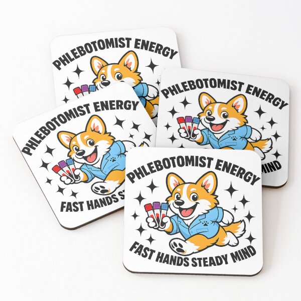 Item preview, Cute Running Corgi Phlebotomist Funny Medical Lab Dog Design for National Phlebotomists Recognition Week designed and sold by ClinicalHubs.