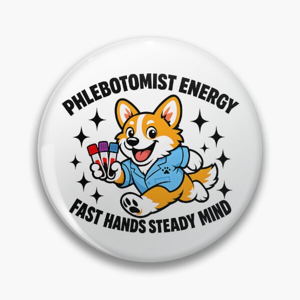 Item preview, Cute Running Corgi Phlebotomist Funny Medical Lab Dog Design for National Phlebotomists Recognition Week designed and sold by ClinicalHubs.