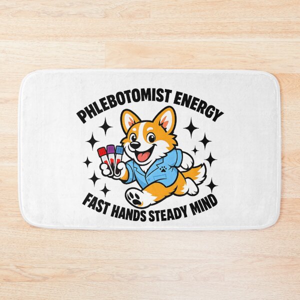 Item preview, Cute Running Corgi Phlebotomist Funny Medical Lab Dog Design for National Phlebotomists Recognition Week designed and sold by ClinicalHubs.