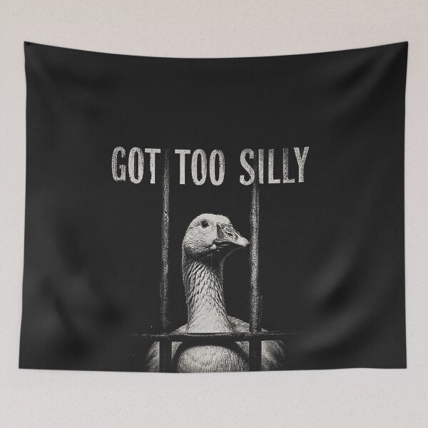 Item preview, Funny Goose Prison Meme Got Too Silly Goose T-Shirt_4500x5400 designed and sold by CriseldaBruning.