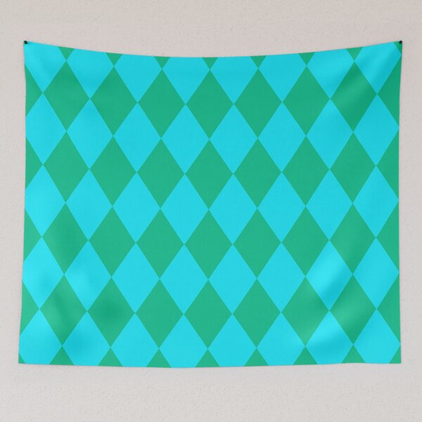 Item preview, Jade and turquoise harlequin diamonds designed and sold by beesocks.