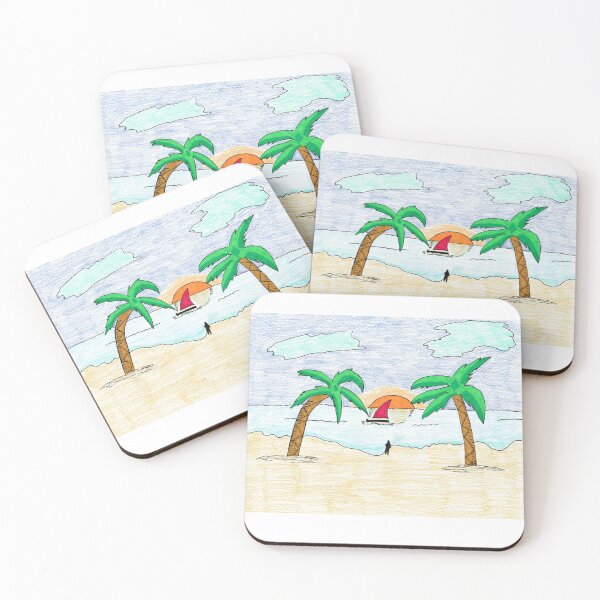 Item preview, Man At the Beach | Humor Drawing Illustration Man Beach | El Boxa designed and sold by ElBoxa.