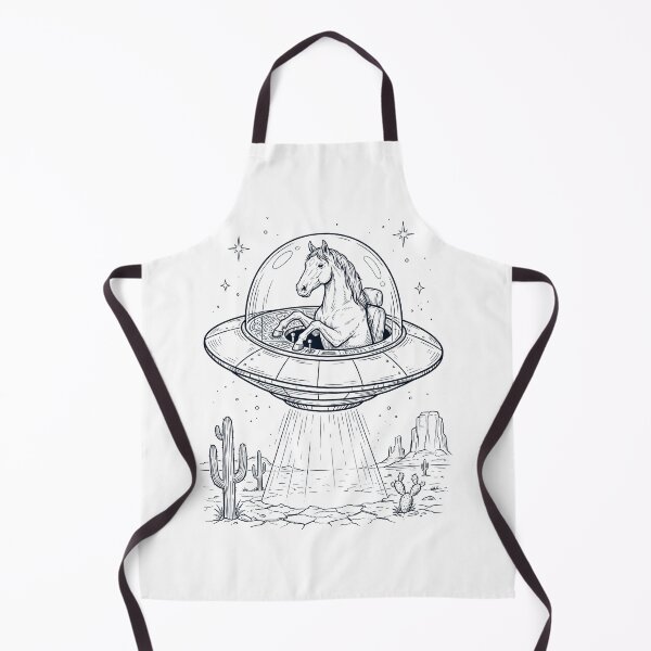 Item preview, Vintage Horse Riding UFO Animal Lover designed and sold by DoodleTortle.