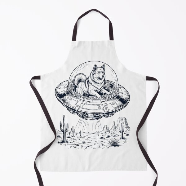 Item preview, Vintage Icelandic Sheepdog Riding UFO Dog Mom Dad Lover designed and sold by DoodleTortle.