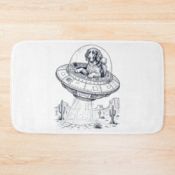 Item preview, Vintage Irish Red And White Setter Riding UFO Dog Mom Dad Lover designed and sold by DoodleTortle.