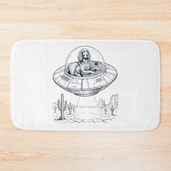 Item preview, Vintage Irish Setter Riding UFO Dog Mom Dad Lover designed and sold by DoodleTortle.