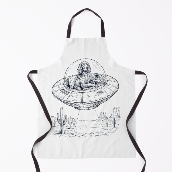 Item preview, Vintage Irish Setter Riding UFO Dog Mom Dad Lover designed and sold by DoodleTortle.