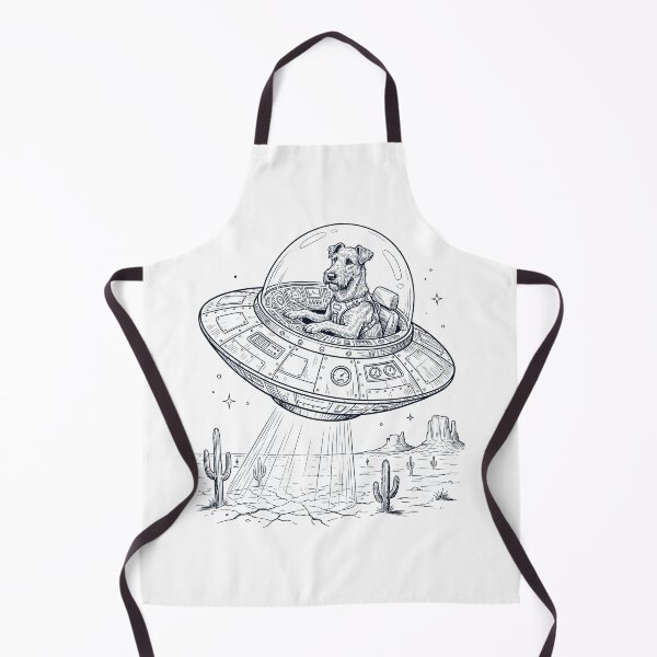 Item preview, Vintage Irish Terrier Riding UFO Dog Mom Dad Lover designed and sold by DoodleTortle.