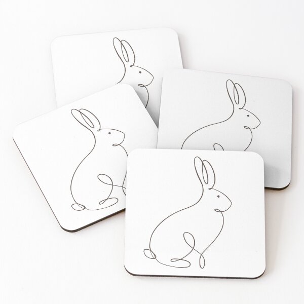 Item preview, Minimalist Bunny One Line Art designed and sold by Barelythere2324.