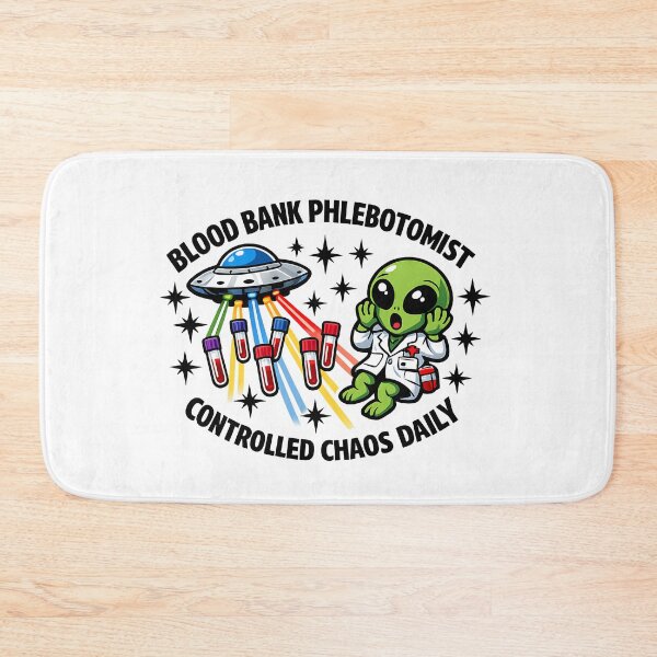 Item preview, Funny Cute Alien Phlebotomist Sci-Fi Blood Bank Chaos Design for National Phlebotomists Recognition Week & Halloween designed and sold by ClinicalHubs.