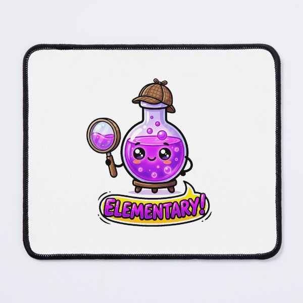 Item preview, Chemystery Cute Detective Flask Art designed and sold by DuckOddity.