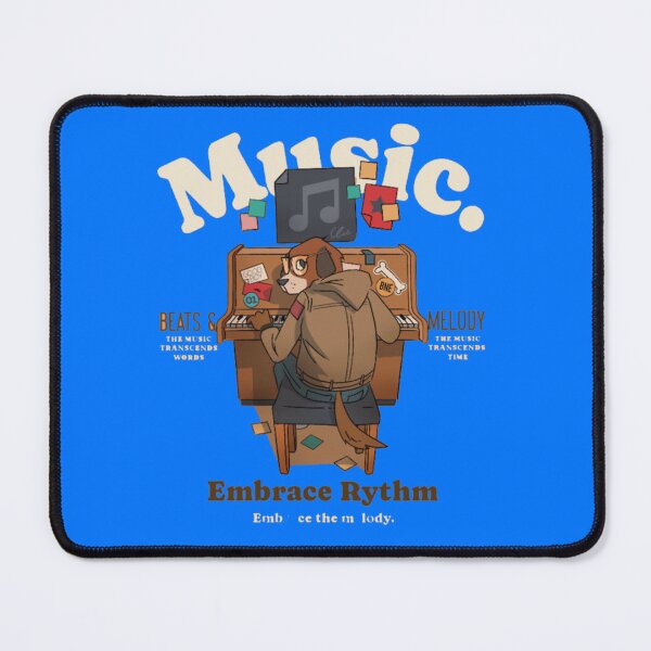 Item preview, Embrace Rhythm - Musical Dog at Piano designed and sold by GenZFashion000.