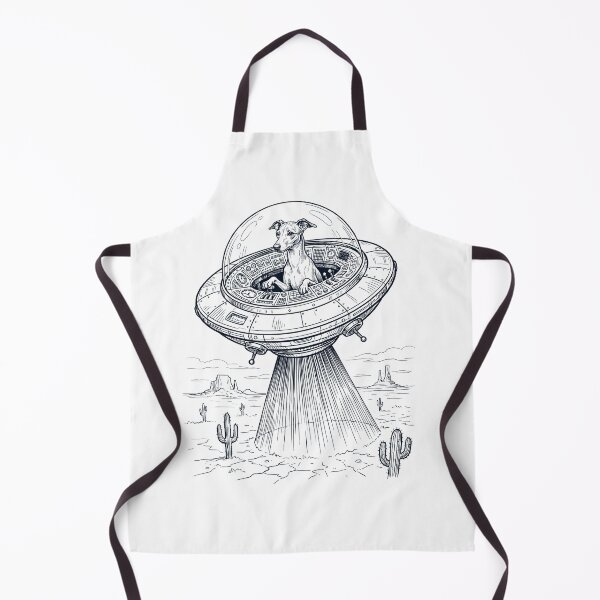 Item preview, Vintage Italian Greyhound Riding UFO Dog Mom Dad Lover designed and sold by DoodleTortle.
