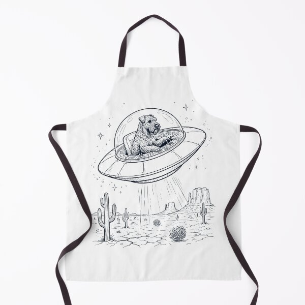 Item preview, Vintage Kerry Blue Terrier Riding UFO Dog Mom Dad Lover designed and sold by DoodleTortle.