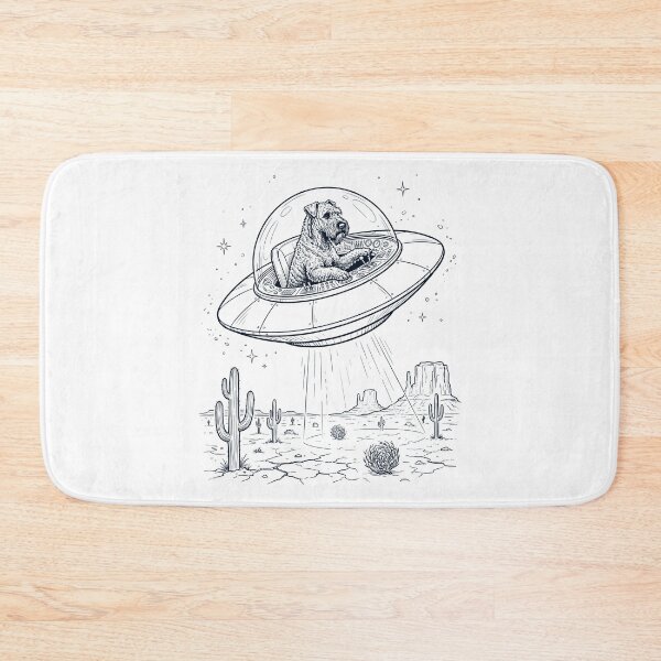 Item preview, Vintage Kerry Blue Terrier Riding UFO Dog Mom Dad Lover designed and sold by DoodleTortle.
