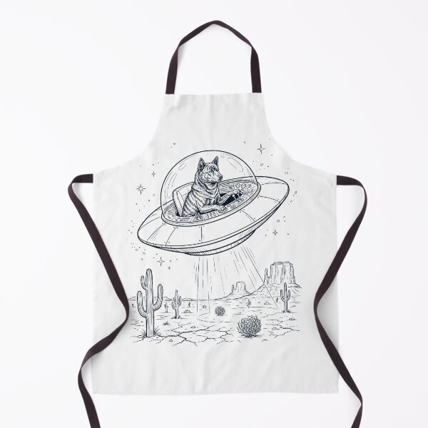 Item preview, Vintage Kai Ken Riding UFO Dog Mom Dad Lover designed and sold by DoodleTortle.