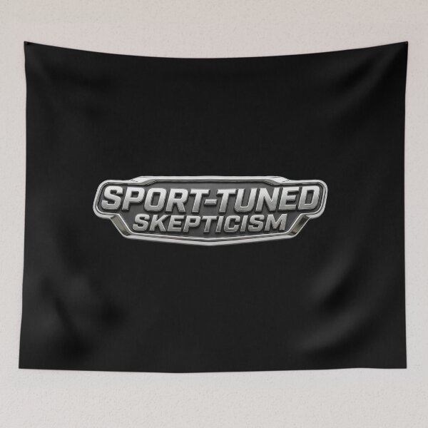 Item preview, Sport‑Tuned Skepticism – Automotive Emblem Parody Design designed and sold by Automotive Art by Greg.