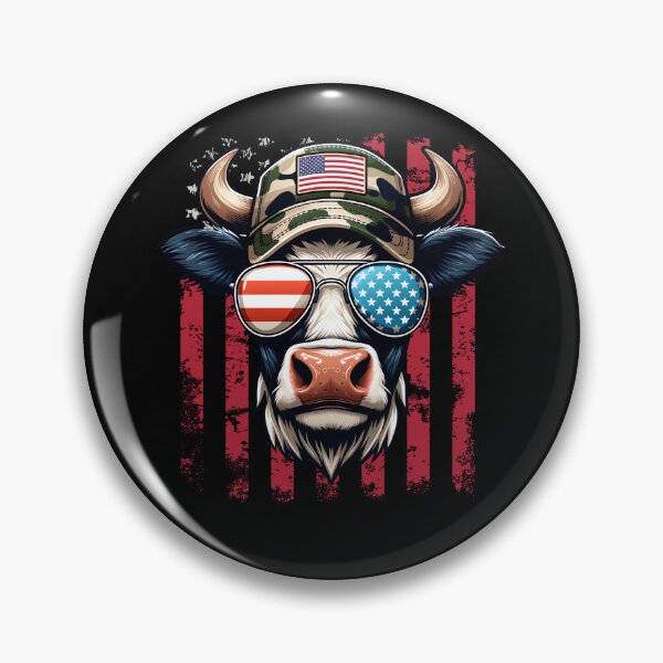 Item preview, Funny Cow 4th July USA Flag America Boys Girls Kids designed and sold by rafaeltto.