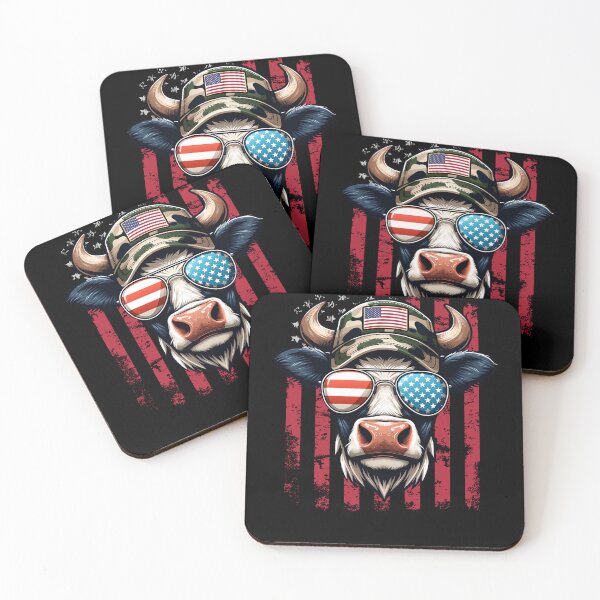 Item preview, Funny Cow 4th July USA Flag America Boys Girls Kids designed and sold by rafaeltto.