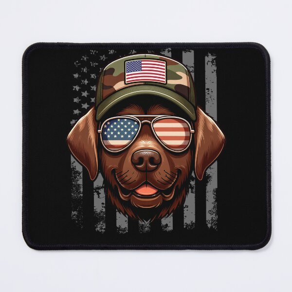 Item preview, Funny Chocolate Labrador 4th July USA Flag America Mom Dad Kids designed and sold by rafaeltto.