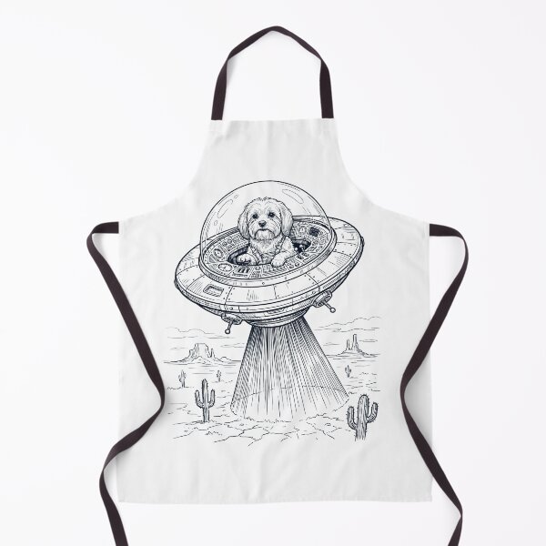 Item preview, Vintage Maltese Riding UFO Dog Mom Dad Lover designed and sold by DoodleTortle.