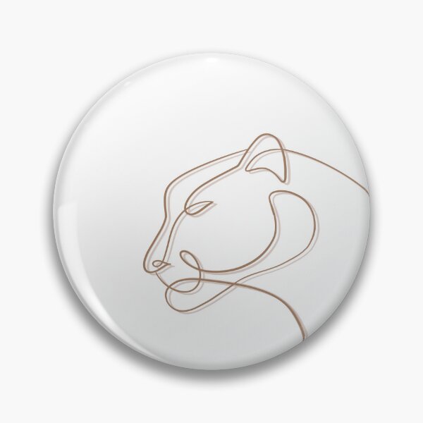 Item preview, Minimalist Big Cat Line Art designed and sold by Barelythere2324.