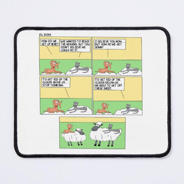 Item preview, Cloud | Humor Cat Dog Relax Sheep Webcomic | El Boxa designed and sold by ElBoxa.