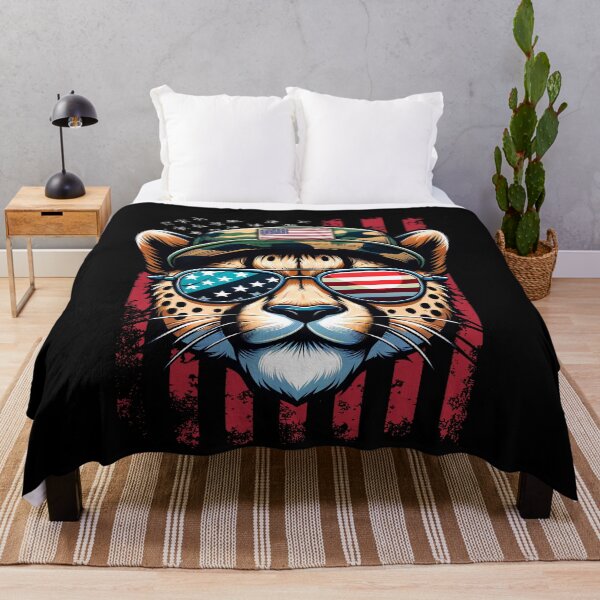 Item preview, Funny Cheetah 4th July USA Flag America Boys Girls Kids designed and sold by rafaeltto.