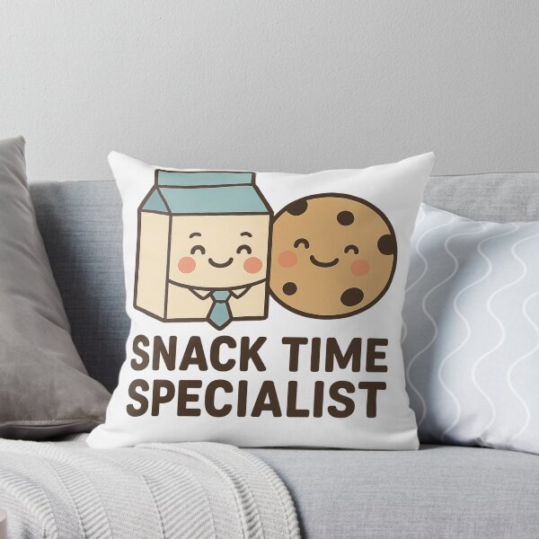 Item preview, Snack Time Specialist Cute Milk and Cookie Kawaii Art designed and sold by tineldesign.
