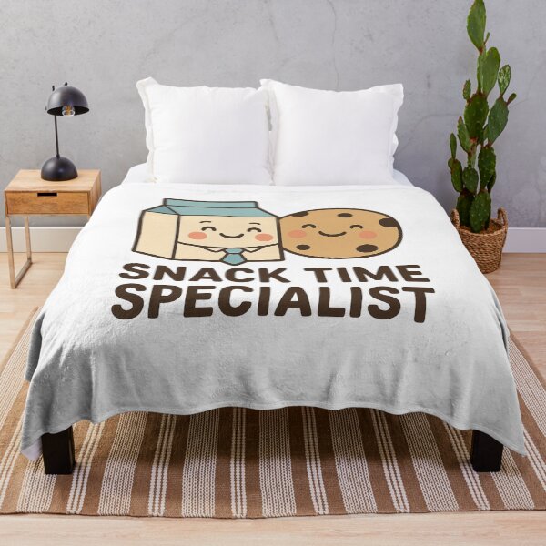 Item preview, Snack Time Specialist Cute Milk and Cookie Kawaii Art designed and sold by tineldesign.