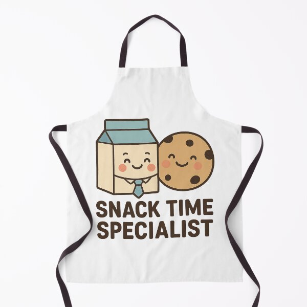 Item preview, Snack Time Specialist Cute Milk and Cookie Kawaii Art designed and sold by tineldesign.