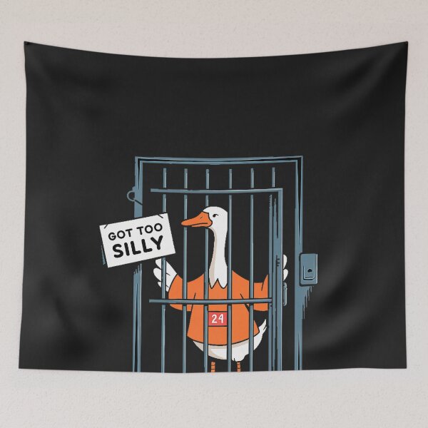 Item preview, Got Too Silly Funny Goose - Funny Goose Jail Bird T-Shirt_4500x5400 designed and sold by CriseldaBruning.