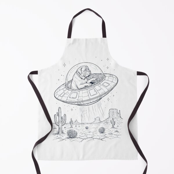 Item preview, Vintage Mastiff Riding UFO Dog Mom Dad Lover designed and sold by DoodleTortle.
