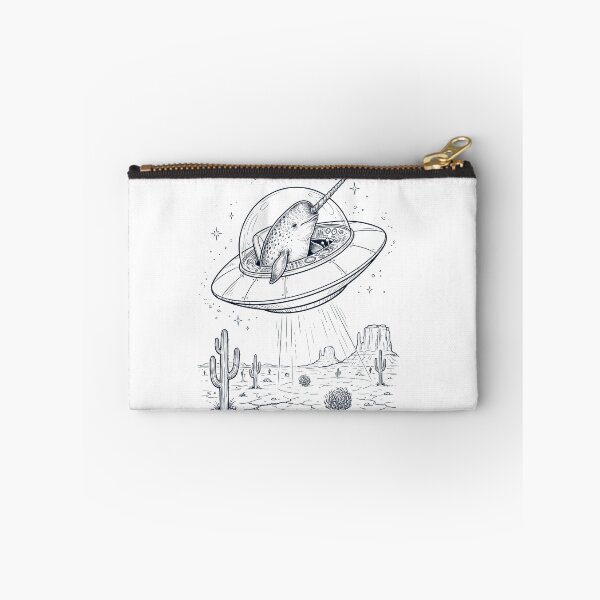 Item preview, Vintage Narwhal Riding UFO Animal Lover designed and sold by DoodleTortle.