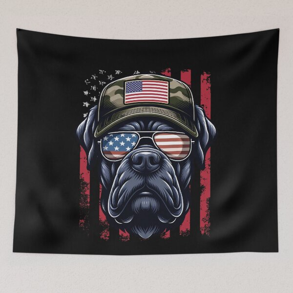 Item preview, Funny Cane Corso 4th July USA Flag America Mom Dad Kids designed and sold by rafaeltto.