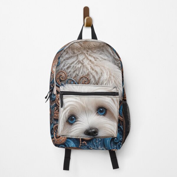 Item preview, Cute White Coton de Tulear Puppy Intricate Pattern designed and sold by Wags & Tails.